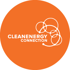 Clean energy connection logo.