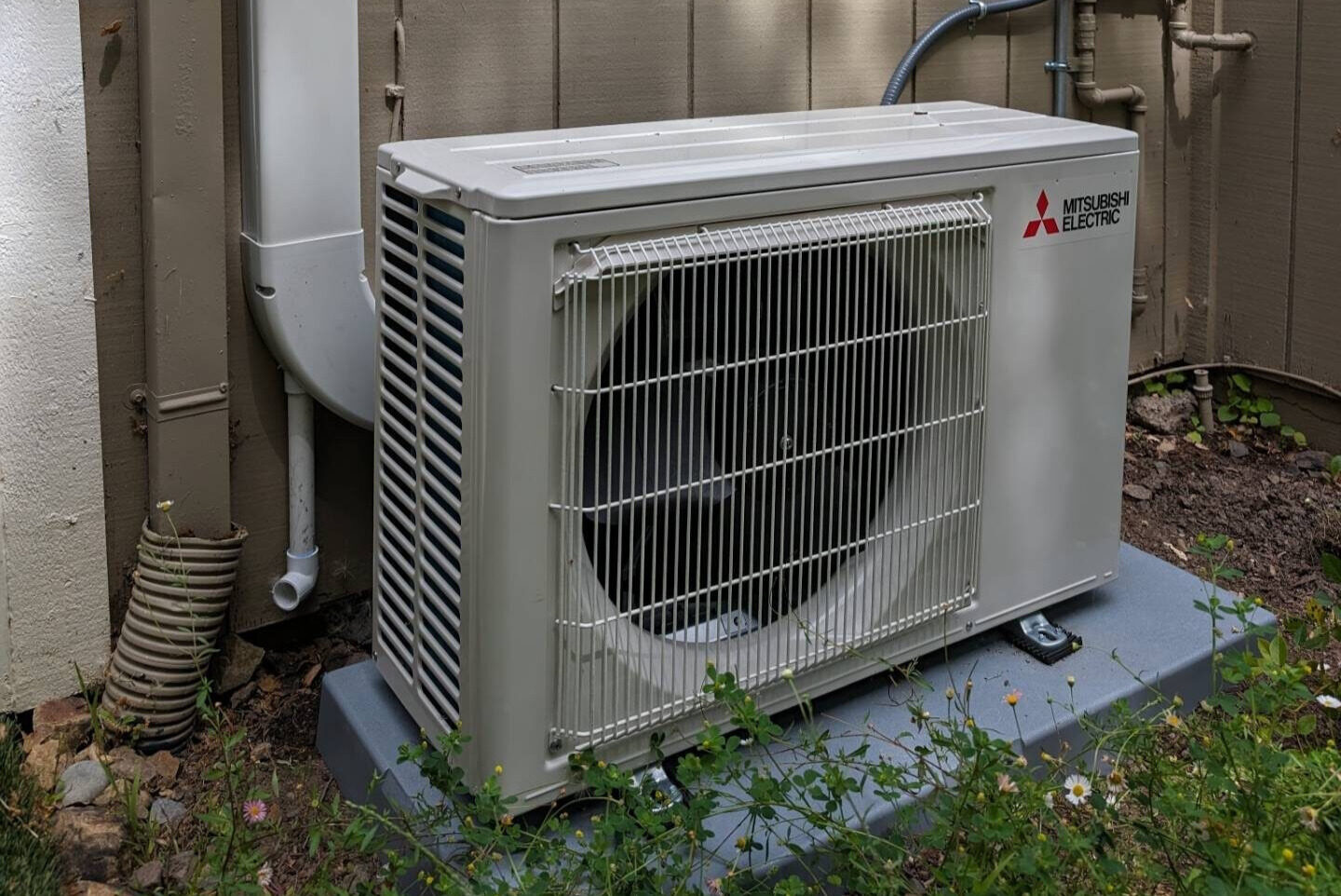 hvac unit outside a house